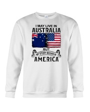 LIVE IN AUSTRALIA BEGAN IN AMERICA Crewneck Sweatshirt tile