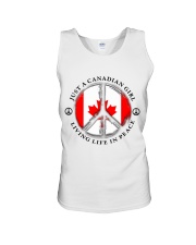 Just A Canadian Girl In Peace Unisex Tank tile