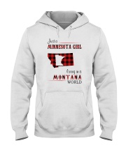 MINNESOTA GIRL LIVING IN MONTANA WORLD Hooded Sweatshirt tile