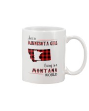 MINNESOTA GIRL LIVING IN MONTANA WORLD Mug tile
