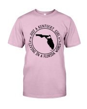 KENTUCKY GIRL LIVING IN A FLORIDA WORLD Classic T-Shirt thumbnail