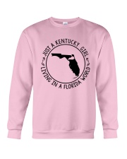 KENTUCKY GIRL LIVING IN A FLORIDA WORLD Crewneck Sweatshirt thumbnail