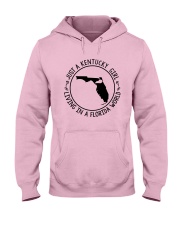 KENTUCKY GIRL LIVING IN A FLORIDA WORLD Hooded Sweatshirt front