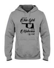 JUST AN OHIO GIRL IN AN OKLAHOMA WORLD Hooded Sweatshirt thumbnail