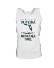 INDIANA GIRL LIFE TOOK TO FLORIDA Unisex Tank tile