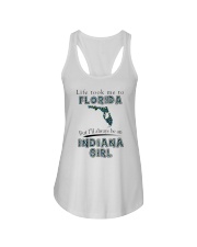 INDIANA GIRL LIFE TOOK TO FLORIDA Ladies Flowy Tank tile
