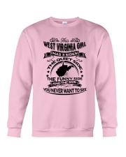 THIS WEST VIRGINIA GIRL HAS 3 SIDES Crewneck Sweatshirt thumbnail