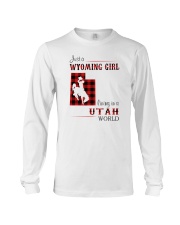 WYOMING GIRL LIVING IN UTAH WORLD Long Sleeve Tee thumbnail