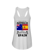 LIVE IN AUSTRALIA BEGAN IN SPAIN ROOT Ladies Flowy Tank thumbnail