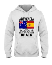 LIVE IN AUSTRALIA BEGAN IN SPAIN ROOT Hooded Sweatshirt thumbnail