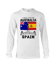 LIVE IN AUSTRALIA BEGAN IN SPAIN ROOT Long Sleeve Tee thumbnail