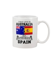 LIVE IN AUSTRALIA BEGAN IN SPAIN ROOT Mug thumbnail