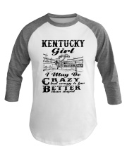 Kentucky Girl I May Be Crazy Baseball Tee tile