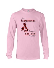 CANADIAN GIRL LIVING IN BRITISH WORLD Long Sleeve Tee thumbnail