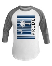 South Carolina Flag Pride Barcode Baseball Tee tile