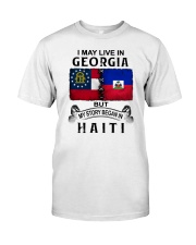 LIVE IN GEORGIA BEGAN IN HAITI Classic T-Shirt tile