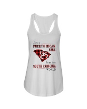 PUERTO RICAN GIRL LIVING IN SOUTH CAROLINA WORLD Ladies Flowy Tank tile