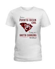 PUERTO RICAN GIRL LIVING IN SOUTH CAROLINA WORLD Ladies T-Shirt tile