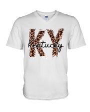 Kentucky Leopard V-Neck T-Shirt tile