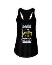 Turtle My Level Of Sarcasm Ladies Flowy Tank tile