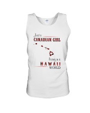 CANADIAN GIRL LIVING IN HAWAII WORLD Unisex Tank thumbnail