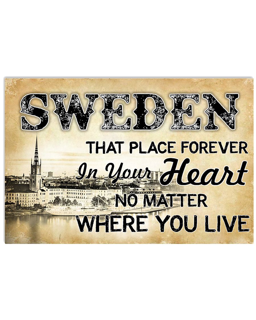 SWEDEN THAT PLACE FOREVER IN YOUR HEART 17x11 Poster
