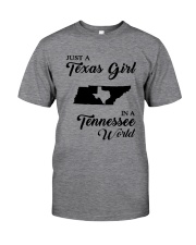 JUST A TEXAS GIRL IN A TENNESSEE WORLD Classic T-Shirt thumbnail