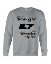 JUST A TEXAS GIRL IN A TENNESSEE WORLD Crewneck Sweatshirt thumbnail