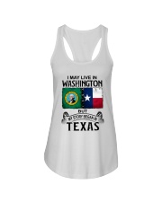 LIVE IN WASHINGTON BEGAN IN TEXAS Ladies Flowy Tank thumbnail