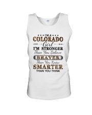 Colorado Girl Stronger Braver Smarter Unisex Tank tile
