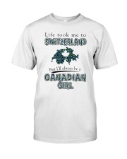 CANADIAN GIRL LIFE TOOK TO SWITZERLAND Classic T-Shirt tile