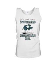 CANADIAN GIRL LIFE TOOK TO SWITZERLAND Unisex Tank tile
