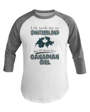 CANADIAN GIRL LIFE TOOK TO SWITZERLAND Baseball Tee tile