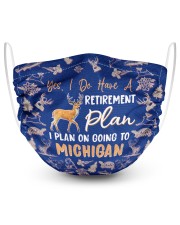 I Plan Going To Michigan 2 Layer Face Mask - Single front