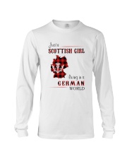 SCOTTISH GIRL LIVING IN GERMAN WORLD Long Sleeve Tee thumbnail