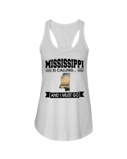 Mississippi Is Calling And I Must Go Ladies Flowy Tank front
