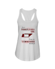 PENNSYLVANIA GIRL LIVING IN TENNESSEE WORLD Ladies Flowy Tank thumbnail