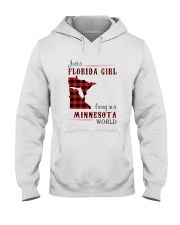 FLORIDA GIRL LIVING IN MINNESOTA WORLD Hooded Sweatshirt thumbnail