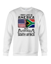 LIVE IN AMERICA BEGAN IN SOUTH AFRICA Crewneck Sweatshirt tile