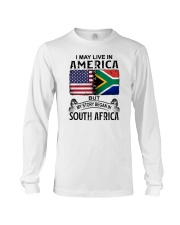 LIVE IN AMERICA BEGAN IN SOUTH AFRICA Long Sleeve Tee tile