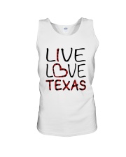 Live Love Texas Unisex Tank tile