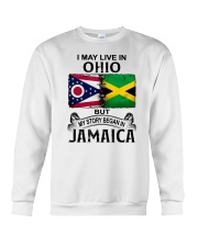 LIVE IN OHIO BEGAN IN JAMAICA Crewneck Sweatshirt thumbnail