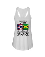 LIVE IN OHIO BEGAN IN JAMAICA Ladies Flowy Tank thumbnail