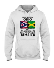 LIVE IN OHIO BEGAN IN JAMAICA Hooded Sweatshirt thumbnail
