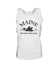 Maine Nickname Symbols Unisex Tank tile