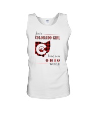 COLORADO GIRL LIVING IN OHIO WORLD Unisex Tank thumbnail