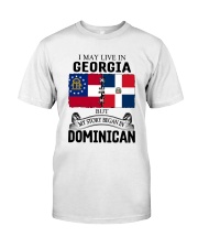 LIVE IN GEORGIA BEGAN IN DOMINICAN ROOT WOMEN Classic T-Shirt tile