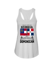 LIVE IN GEORGIA BEGAN IN DOMINICAN ROOT WOMEN Ladies Flowy Tank thumbnail