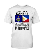 LIVE IN KANSAS BEGAN IN PHILIPPINES Classic T-Shirt tile