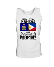 LIVE IN KANSAS BEGAN IN PHILIPPINES Unisex Tank thumbnail